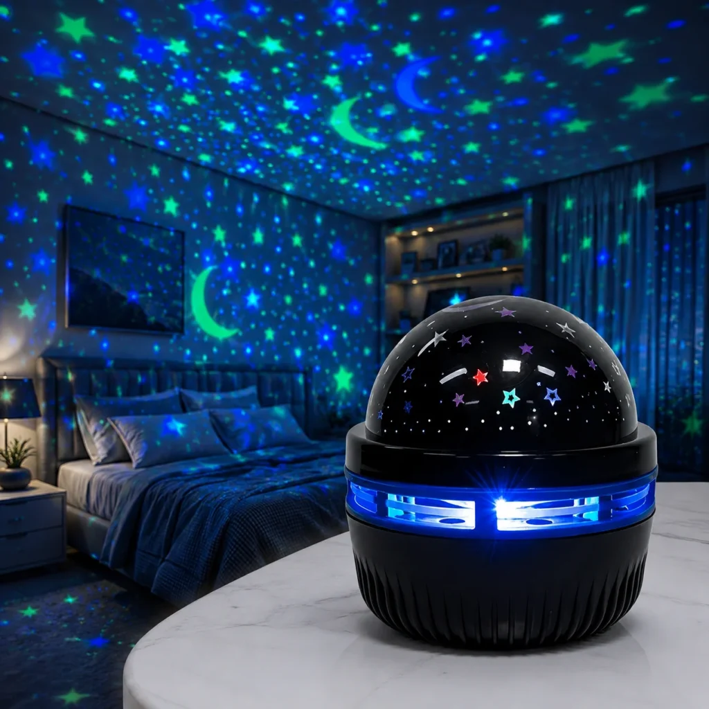 USB Star & Moon Night Sky Projector